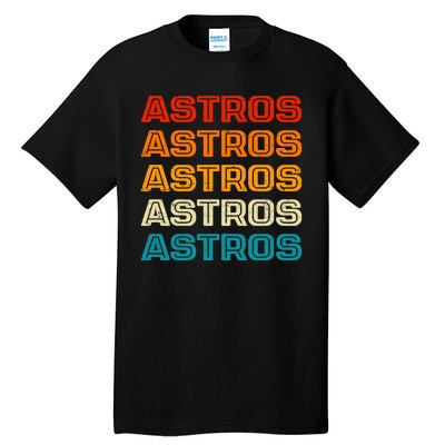 Astros Houston Retro Colorful Tall T-Shirt