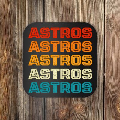 Astros Houston Retro Colorful Coaster