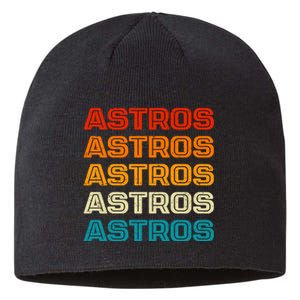 Astros Houston Retro Colorful Sustainable Beanie