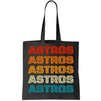 Astros Houston Retro Colorful Tote Bag