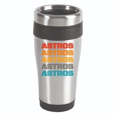 Astros Houston Retro Colorful 16oz Travel Tumbler