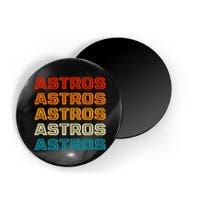 Astros Houston Retro Colorful Magnet