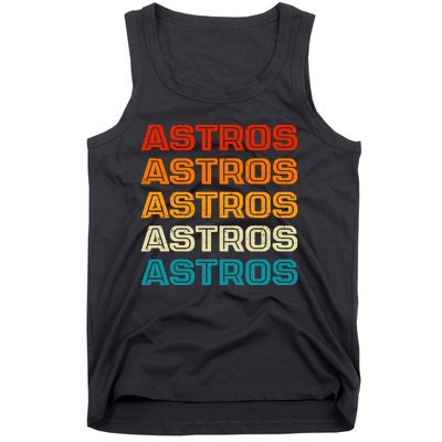 Astros Houston Retro Colorful Tank Top