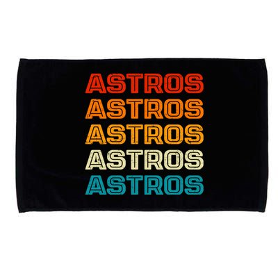 Astros Houston Retro Colorful Microfiber Hand Towel