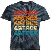 Astros Houston Retro Colorful Kids Tie-Dye T-Shirt