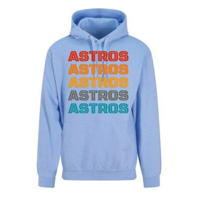 Astros Houston Retro Colorful Unisex Surf Hoodie