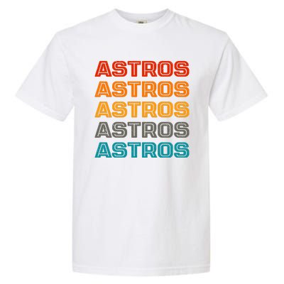 Astros Houston Retro Colorful Garment-Dyed Heavyweight T-Shirt