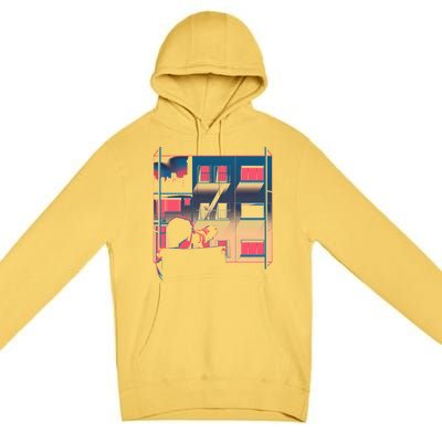 Alfred Hitchcock Rear Window Premium Pullover Hoodie