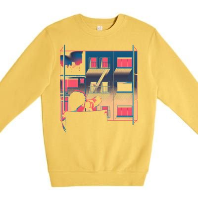 Alfred Hitchcock Rear Window Premium Crewneck Sweatshirt