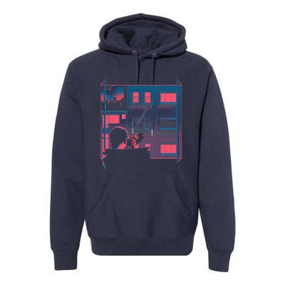 Alfred Hitchcock Rear Window Premium Hoodie