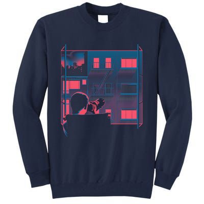 Alfred Hitchcock Rear Window Tall Sweatshirt