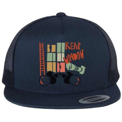 Alfred HitchcockS Rear Window Flat Bill Trucker Hat