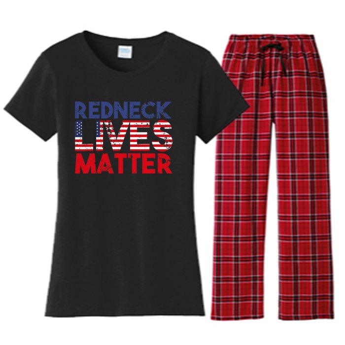 American Holiday Redneck Matter 4th Of July United States Women's Flannel Pajama Set