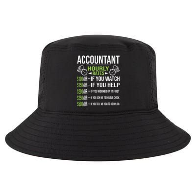 Accountant Hourly Rates Funny Accounting CPA Humor Cool Comfort Performance Bucket Hat