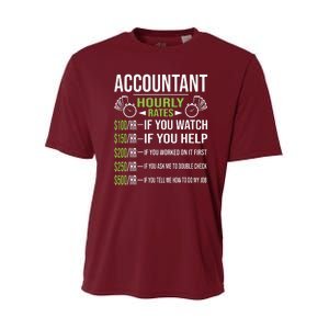 Accountant Hourly Rates Funny Accounting CPA Humor Youth Performance Sprint T-Shirt