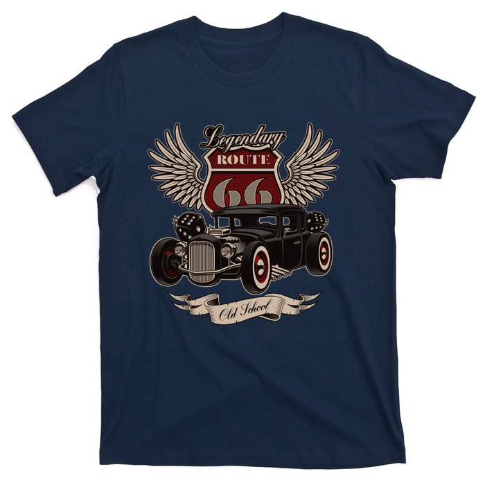 American Hot Rod On Dark T-Shirt