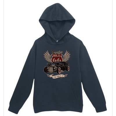 American Hot Rod On Dark Urban Pullover Hoodie