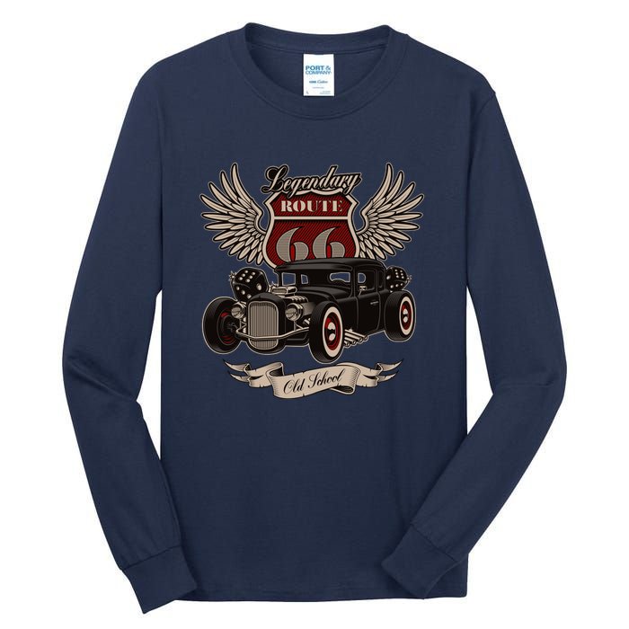 American Hot Rod On Dark Tall Long Sleeve T-Shirt