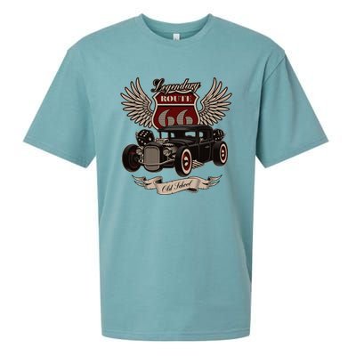 American Hot Rod On Dark Sueded Cloud Jersey T-Shirt