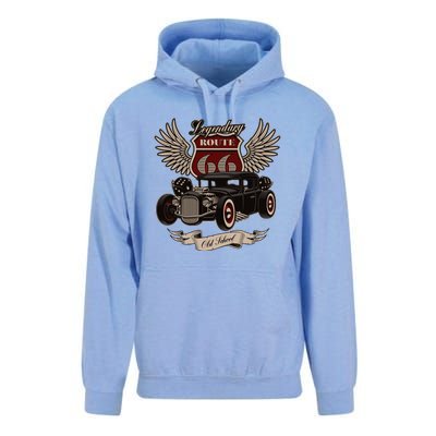 American Hot Rod On Dark Unisex Surf Hoodie