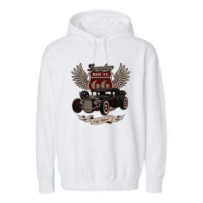 American Hot Rod On Dark Garment-Dyed Fleece Hoodie