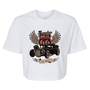 American Hot Rod On Dark Bella+Canvas Jersey Crop Tee