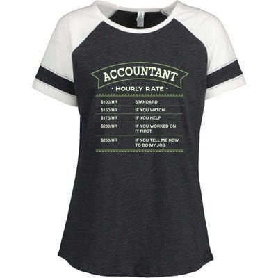 Accountant Hourly Rate Cpa Labour Day Accounting Workers Day Cute Gift Enza Ladies Jersey Colorblock Tee