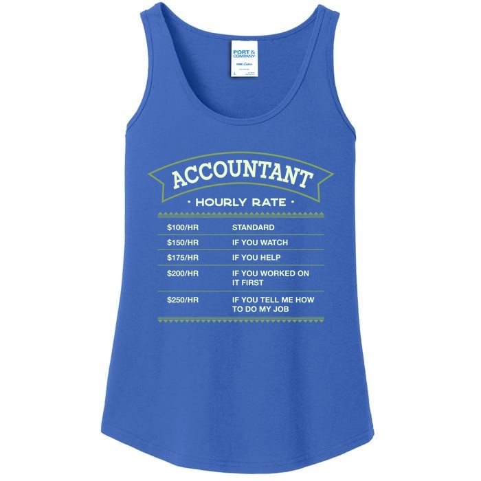 Accountant Hourly Rate Cpa Labour Day Accounting Workers Day Cute Gift Ladies Essential Tank