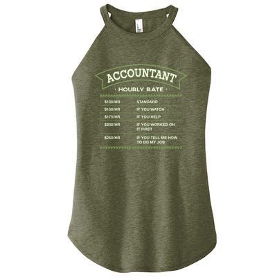 Accountant Hourly Rate Cpa Labour Day Accounting Workers Day Cute Gift Women’s Perfect Tri Rocker Tank