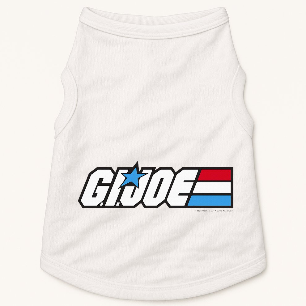 American Hero Red White & Blue Simple Logo Doggie Tank