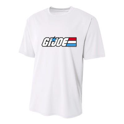 American Hero Red White & Blue Simple Logo Youth Performance Sprint T-Shirt