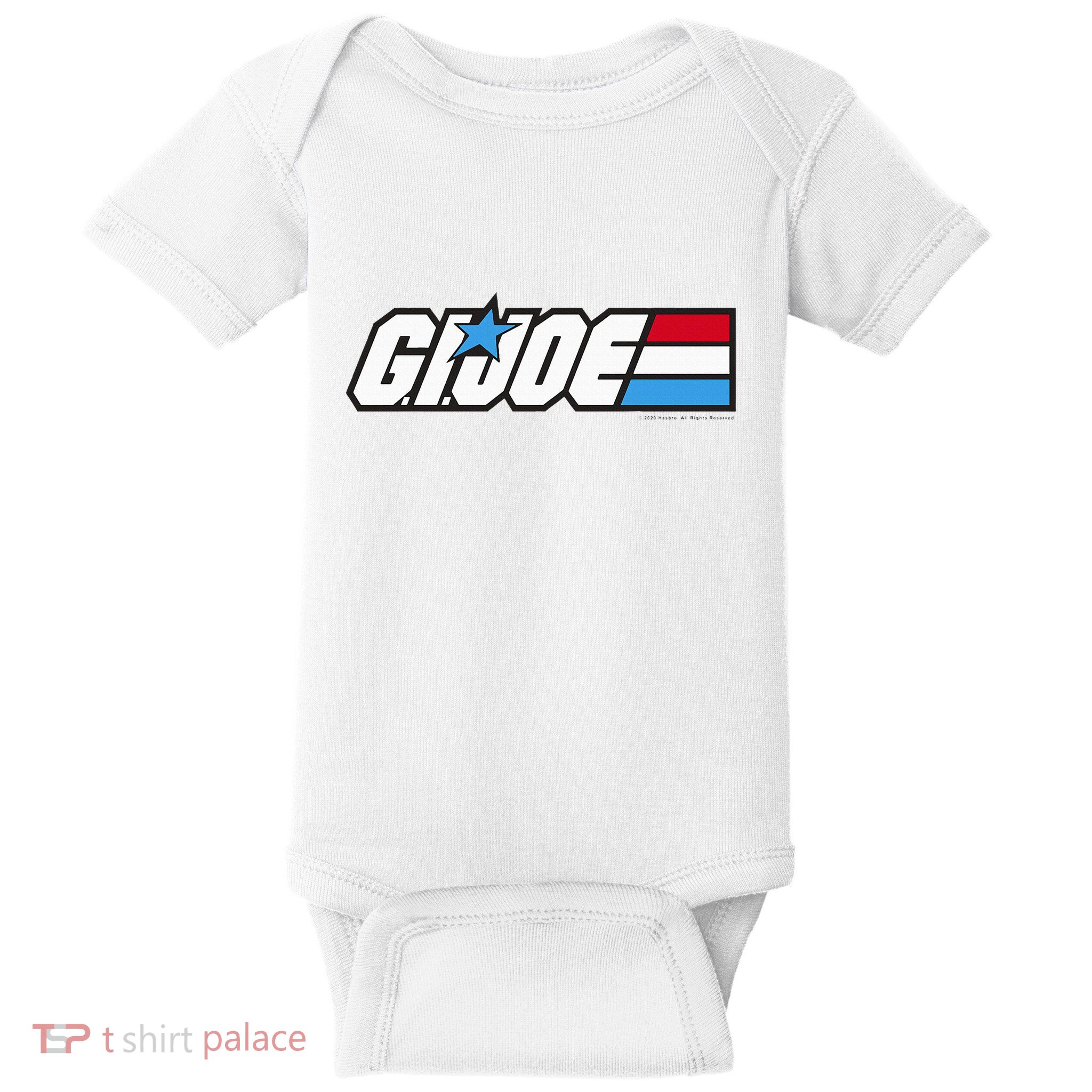 American Hero Red White & Blue Simple Logo Baby Bodysuit