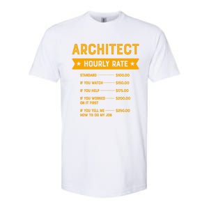 Architect Hourly Rate Labour Day Architecture Workers Day Gift Softstyle® CVC T-Shirt