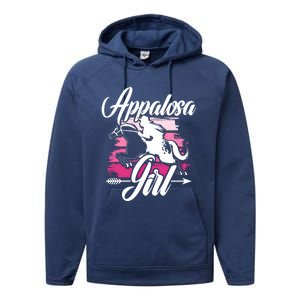 Appaloosa Horse Racing Derby Horse Lovers Jockey Cow Meaningful Gift Performance Fleece Hoodie