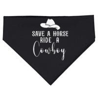 Awesome Horse Rider Save A Horse Ride A Cowboy USA-Made Doggie Bandana