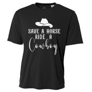 Awesome Horse Rider Save A Horse Ride A Cowboy Cooling Performance Crew T-Shirt