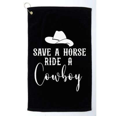 Awesome Horse Rider Save A Horse Ride A Cowboy Golf Towel