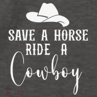 Awesome Horse Rider Save A Horse Ride A Cowboy Vector Backpack