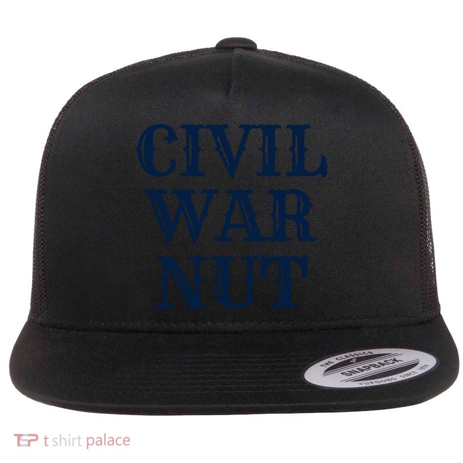American History Reenactor Us Civil War Nut Gift Flat Bill Trucker Hat