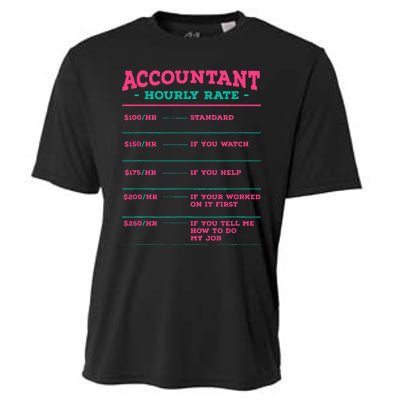 Accountant Hourly Rate CPA Coworker Accounting Colleague Cooling Performance Crew T-Shirt