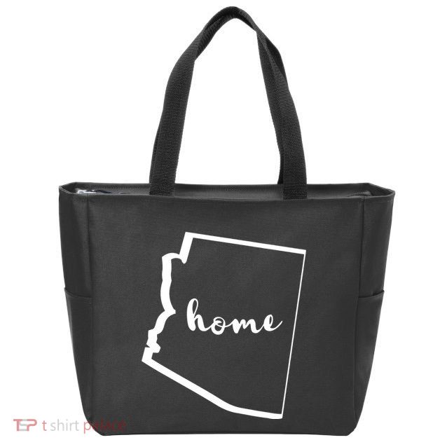 Az Home State Arizona Native Zip Tote Bag