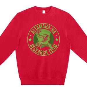 Altamahaha Hide & Seek Research Team Champion Cryptid Premium Crewneck Sweatshirt