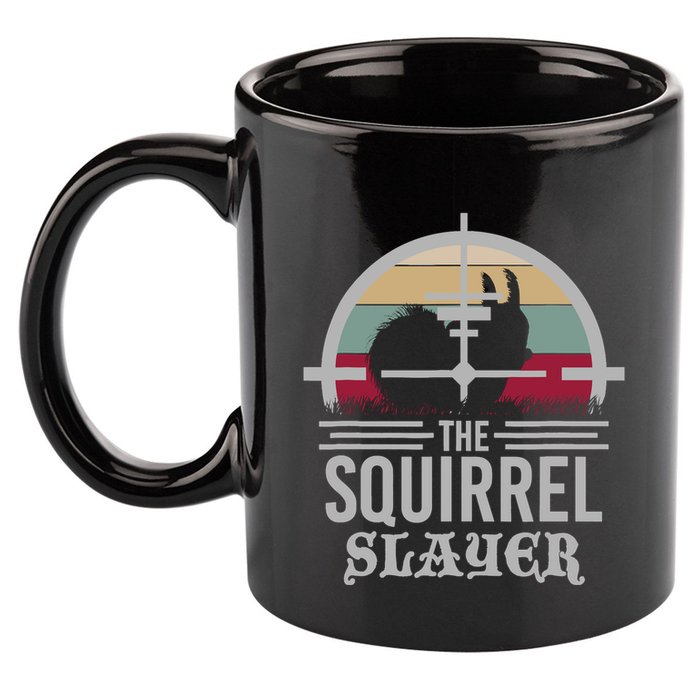 Animal Hunting Squirrel Hunter Squirrel 11oz C Handle Ceramic Mug