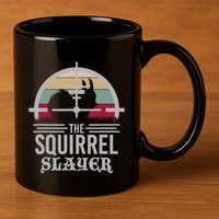Animal Hunting Squirrel Hunter Squirrel 11oz C Handle Ceramic Mug