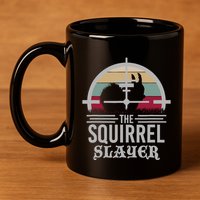 Animal Hunting Squirrel Hunter Squirrel 11oz C Handle Ceramic Mug