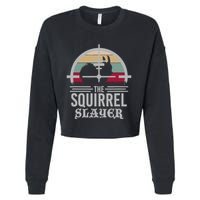 Animal Hunting Squirrel Hunter Squirrel Cropped Pullover Crew