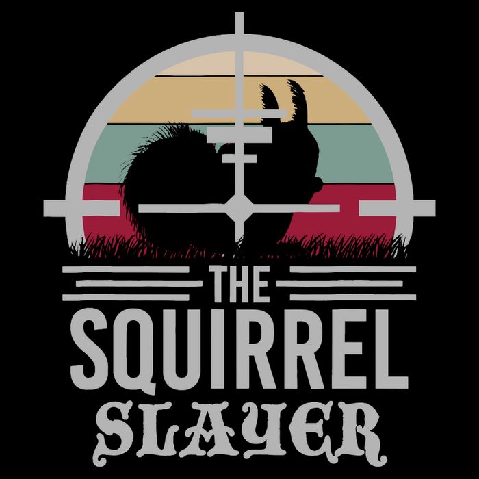 Animal Hunting Squirrel Hunter Squirrel Cropped Pullover Crew
