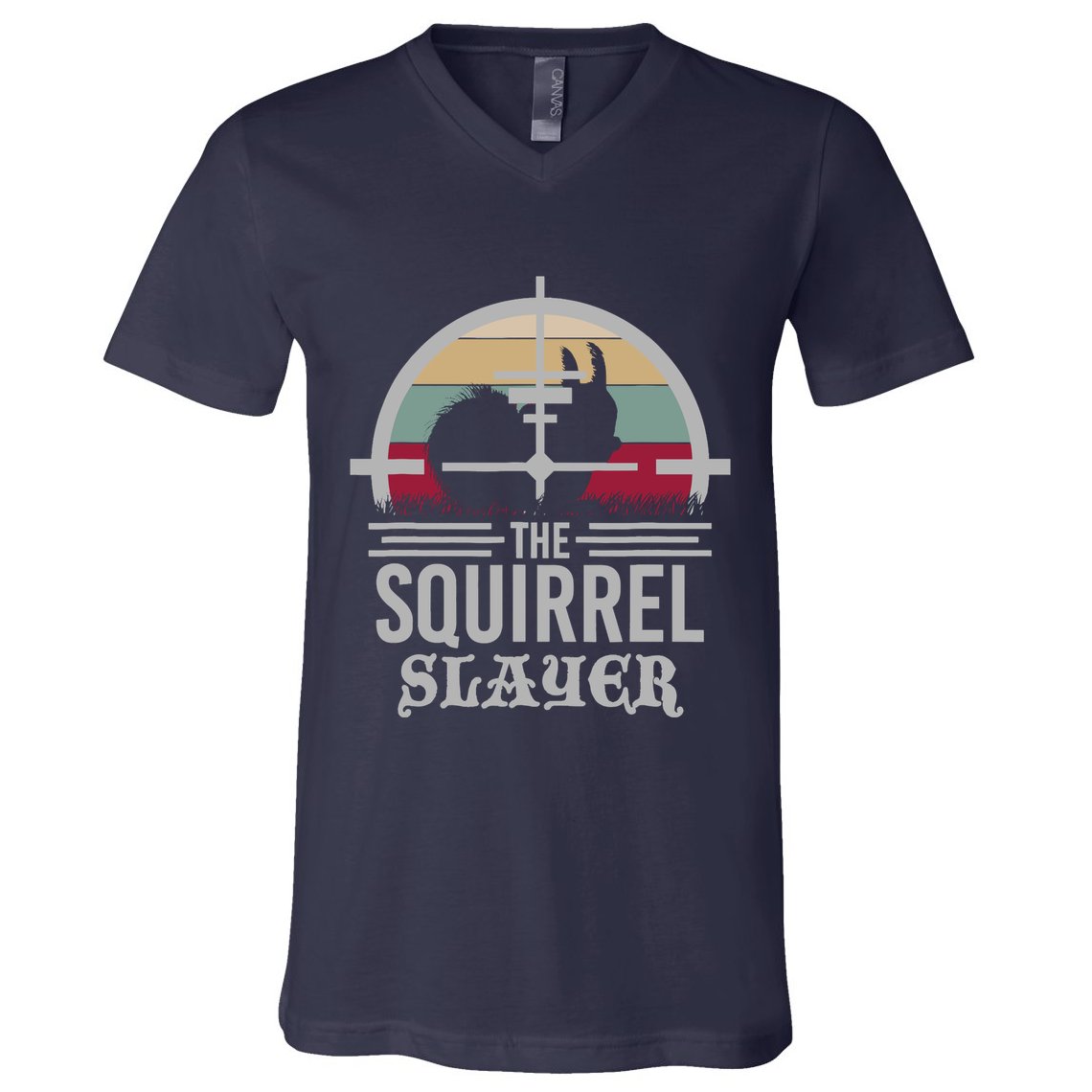 Animal Hunting Squirrel Hunter Squirrel V-Neck T-Shirt