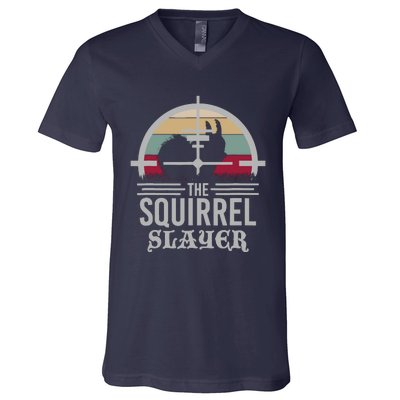 Animal Hunting Squirrel Hunter Squirrel V-Neck T-Shirt