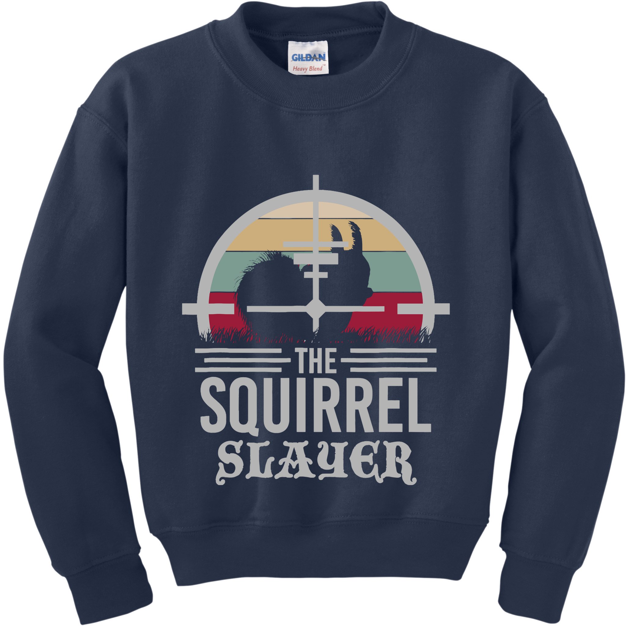 Animal Hunting Squirrel Hunter Squirrel Kids Sweatshirt